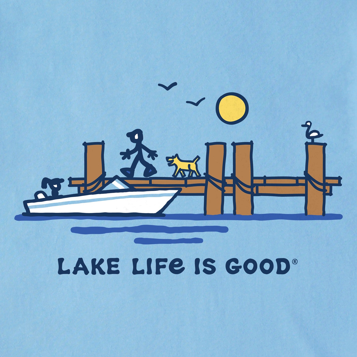 Men's Dock Lake Life is Good Short Sleeve Tee