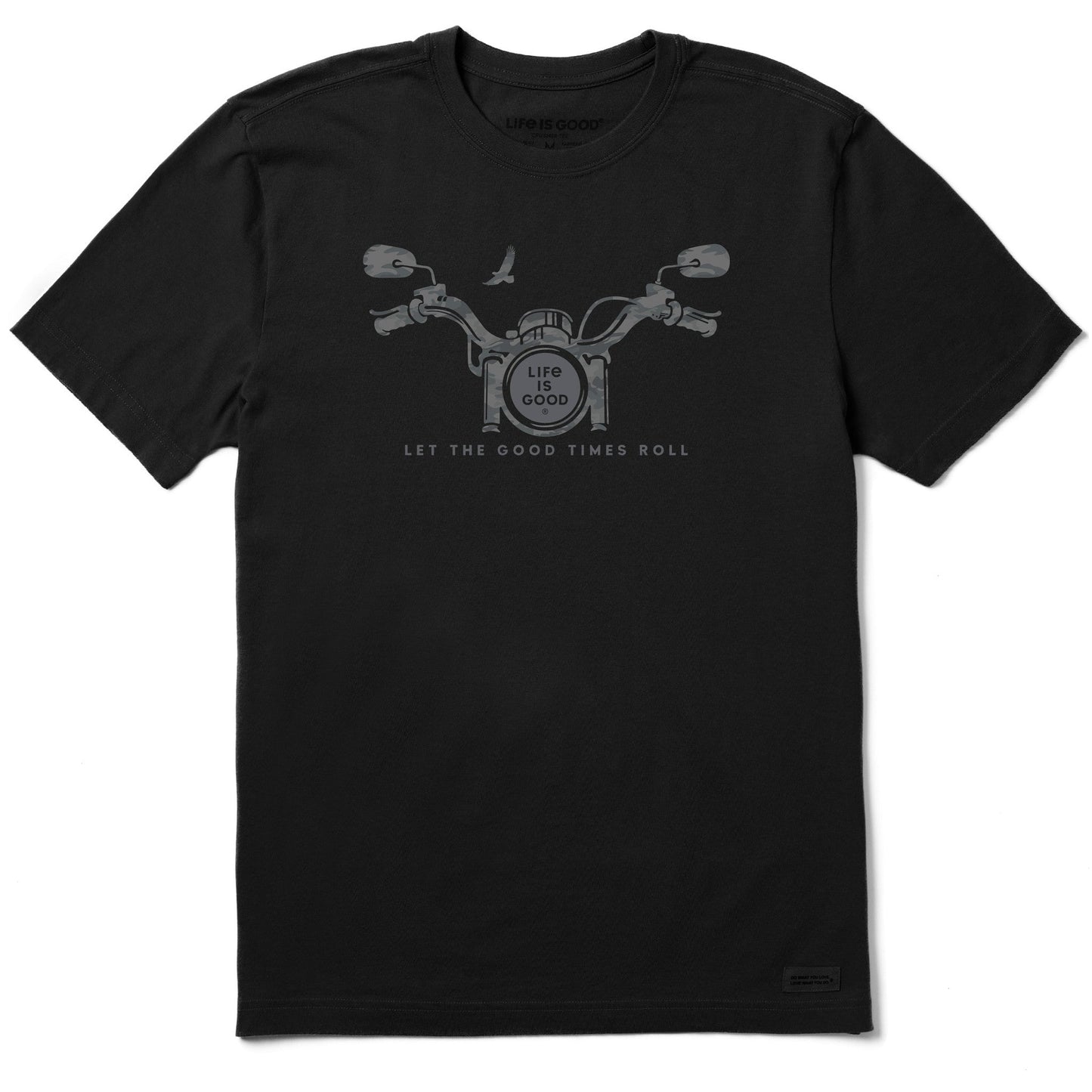 Men's Motorcycle Camo Handlebars Short Sleeve Crusher-LITE Tee