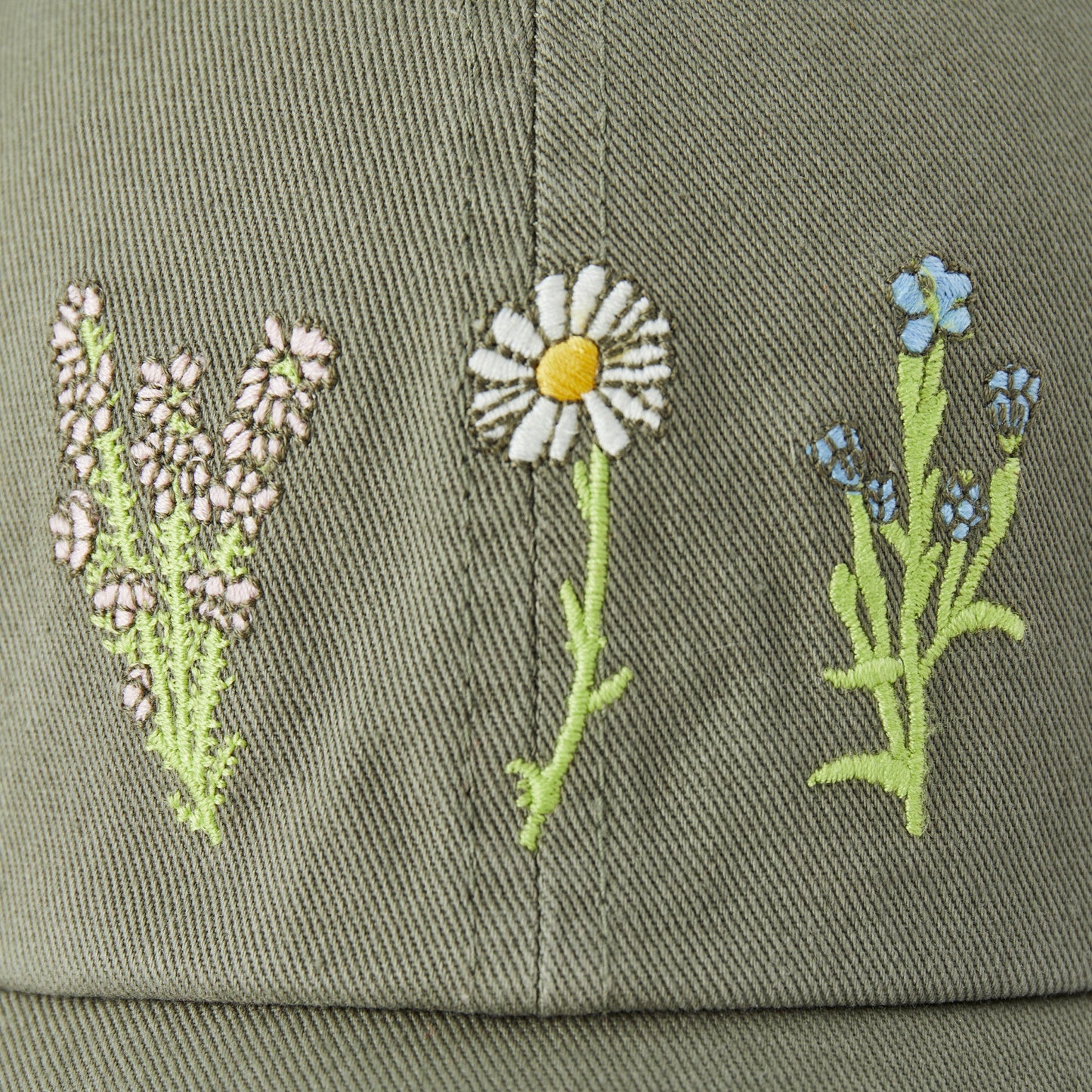 Adult Unisex Detailed Wildflowers Chill Cap