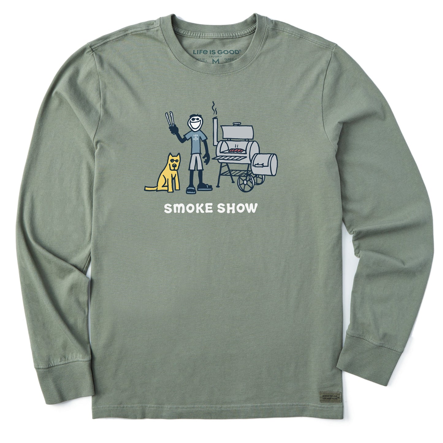 Men's Jake and Rocket Smoke Show Long Sleeve Crusher-LITE Tee