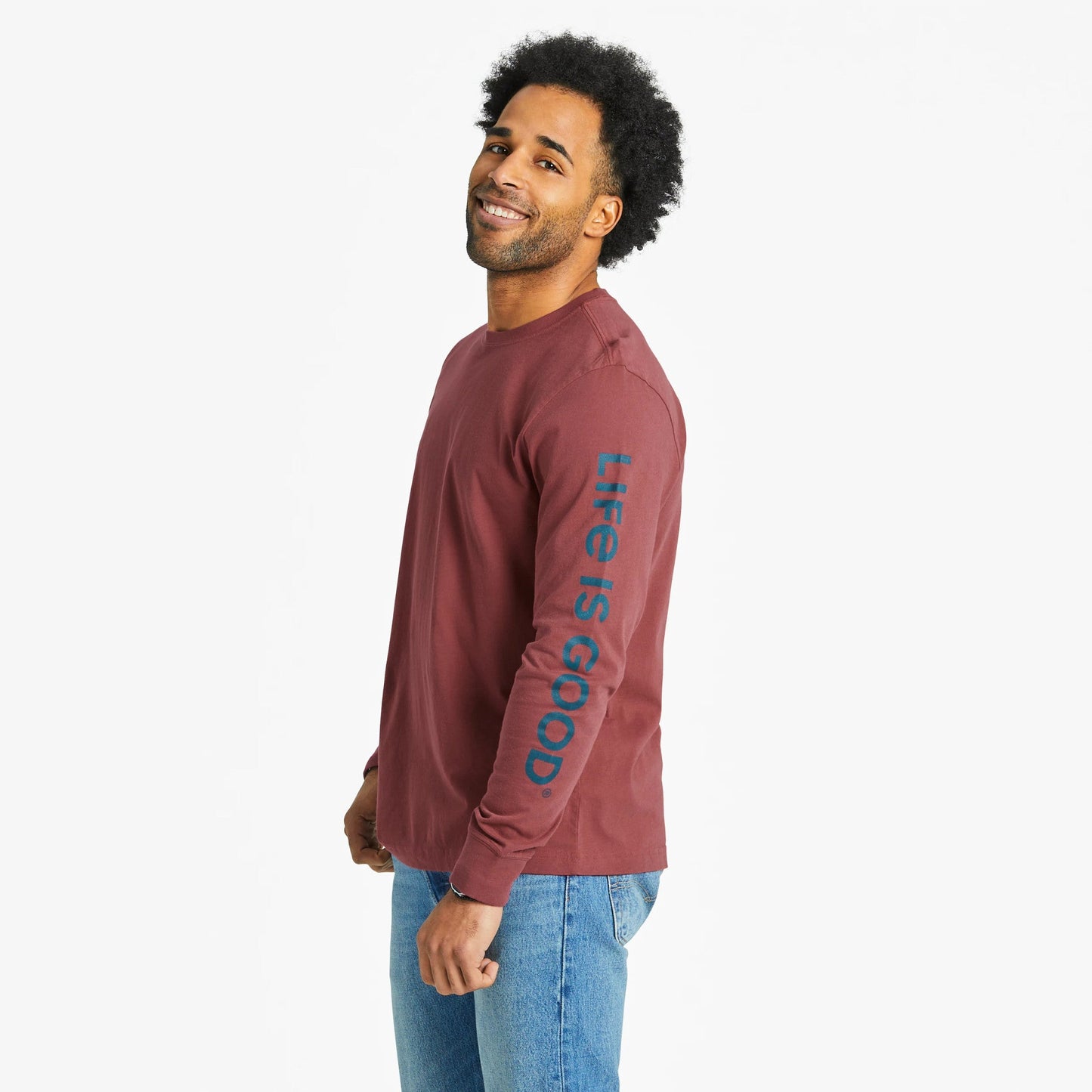 Men's Log On Campfire Long Sleeve Crusher-LITE Tee