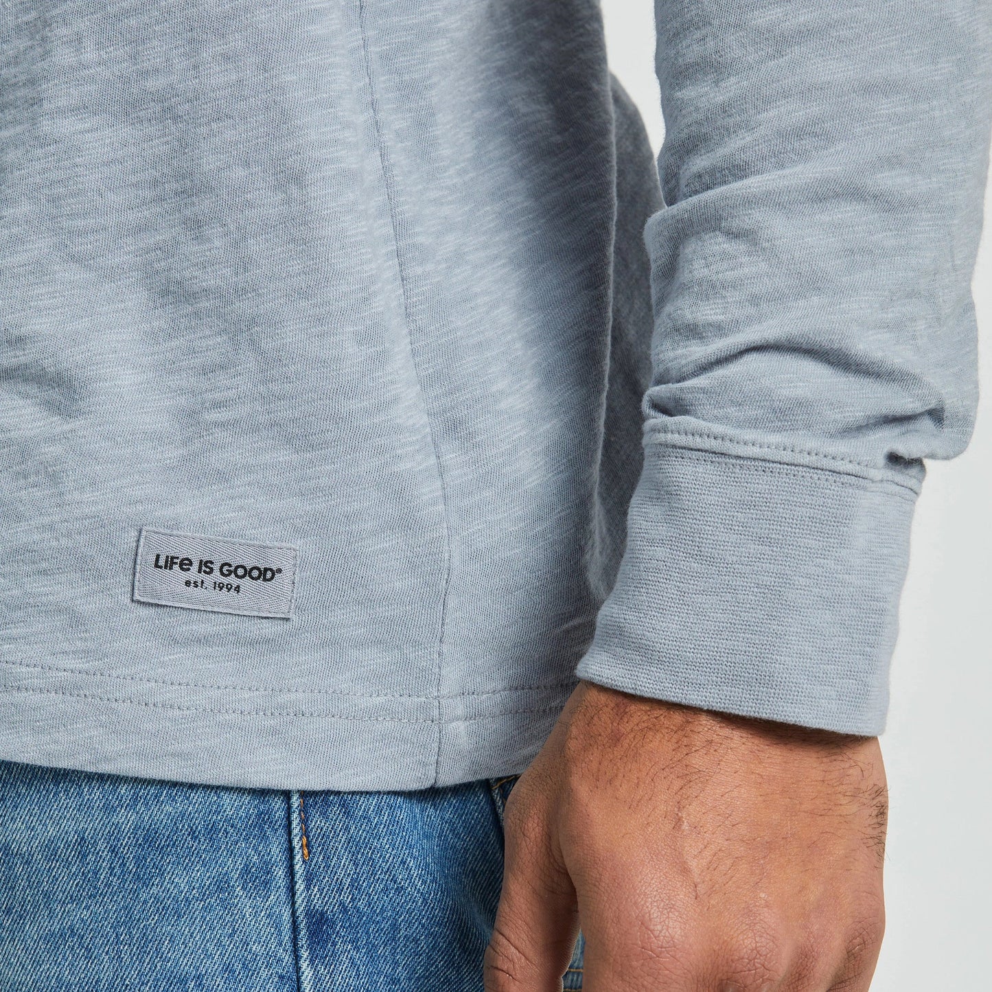 Men's Fishscape Textured Slub Hoodie