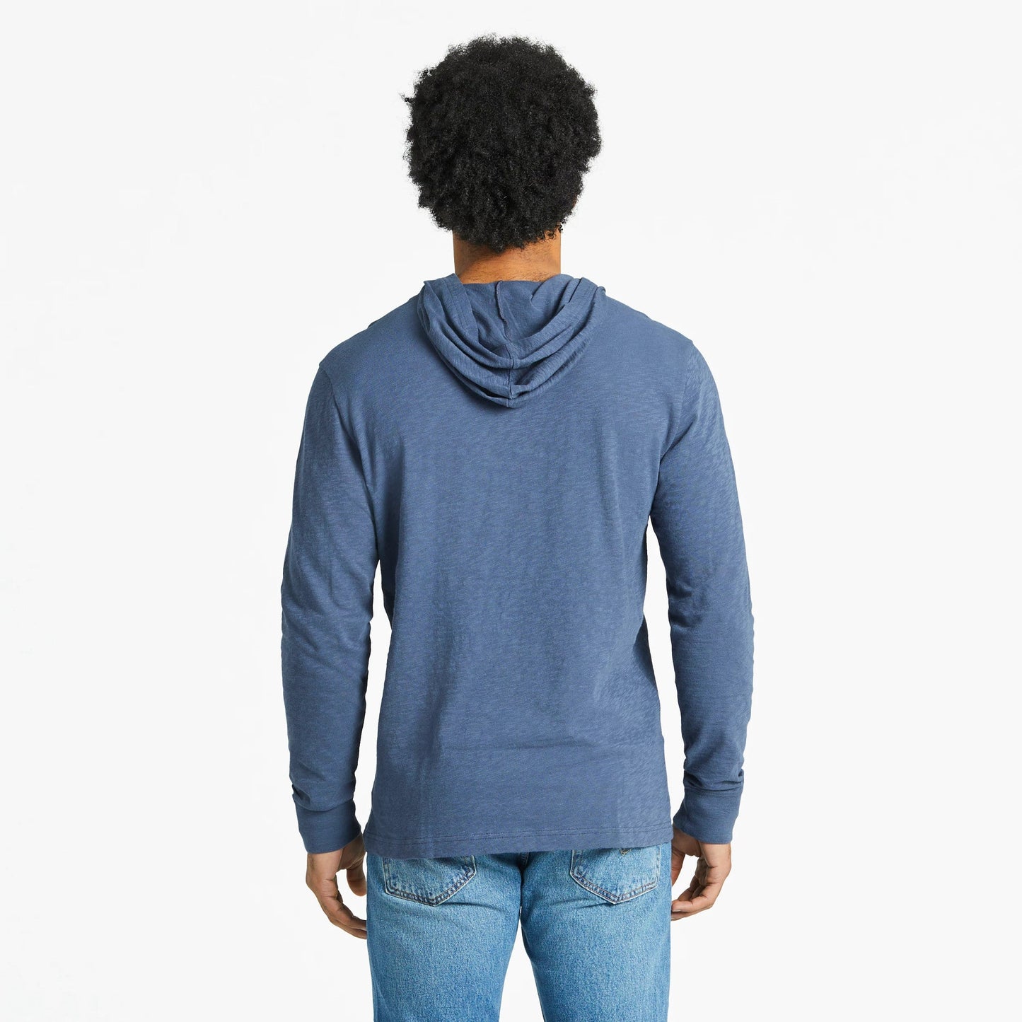 Men's Guitar Sunset Circle Textured Slub Hoodie