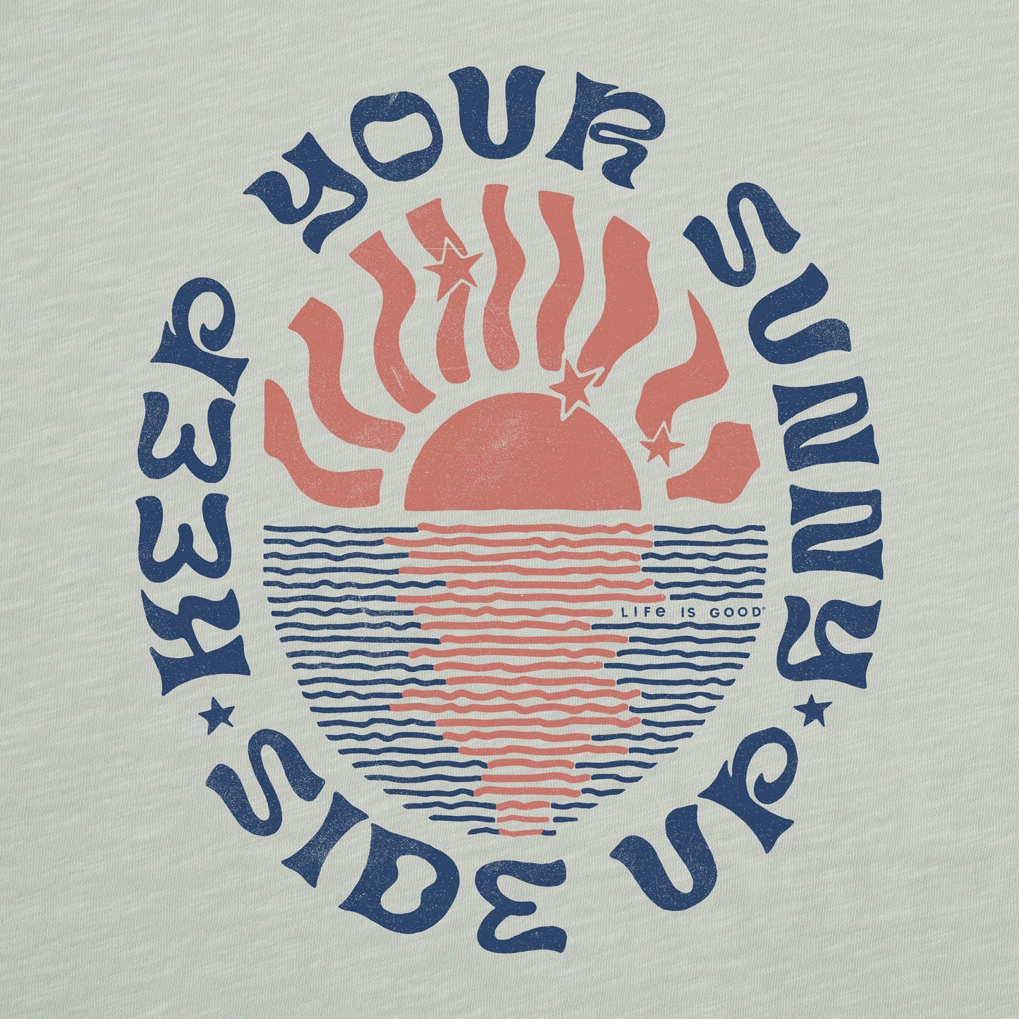 Men's Keep Your Sunny Side Up Textured Slub Hoodie