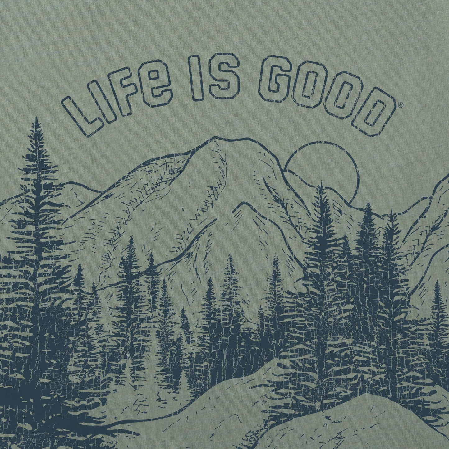 Men's LIG Great Outdoors Landscape Simply True Fleece Crew