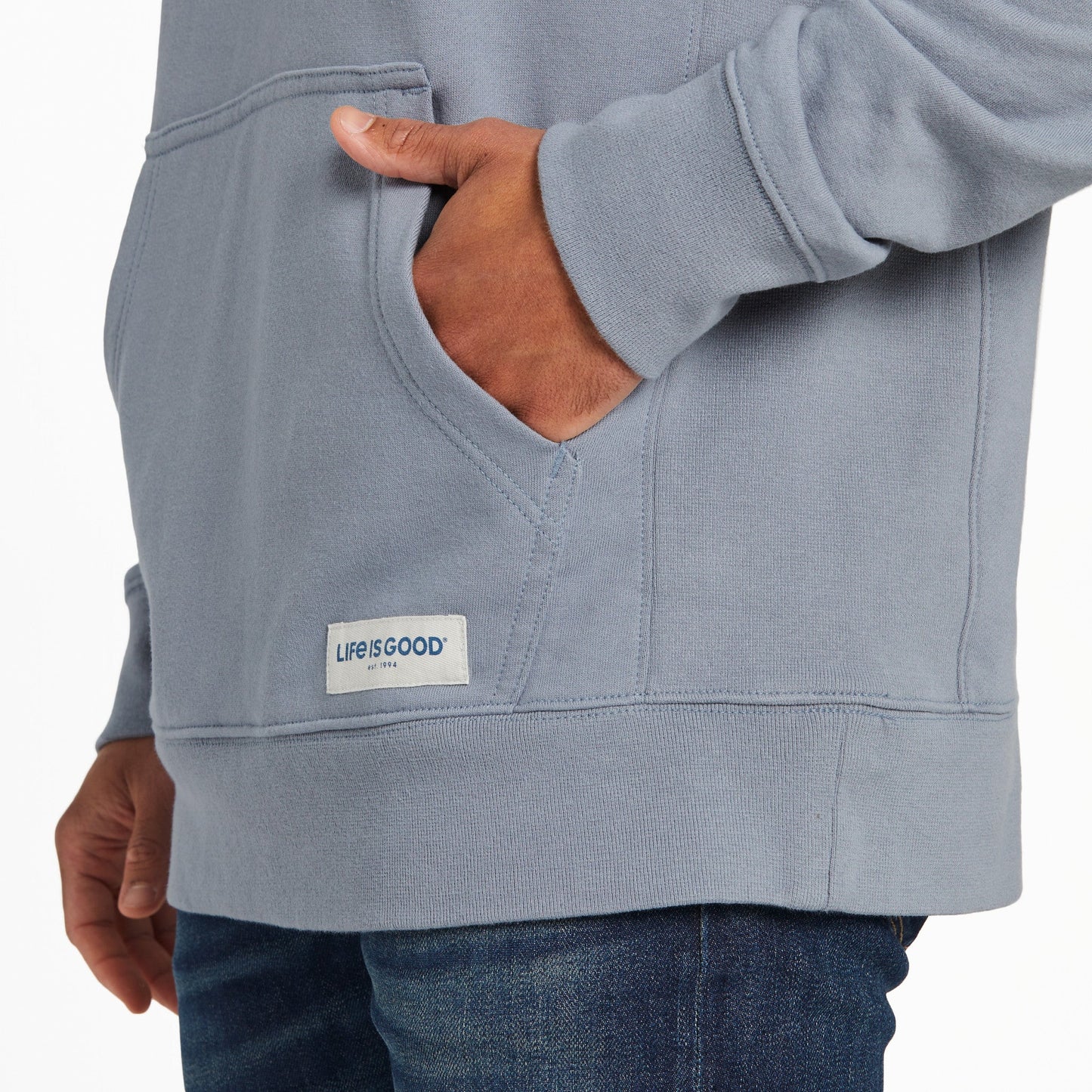 Men's Retro Mountainscape Simply True Fleece Hoodie