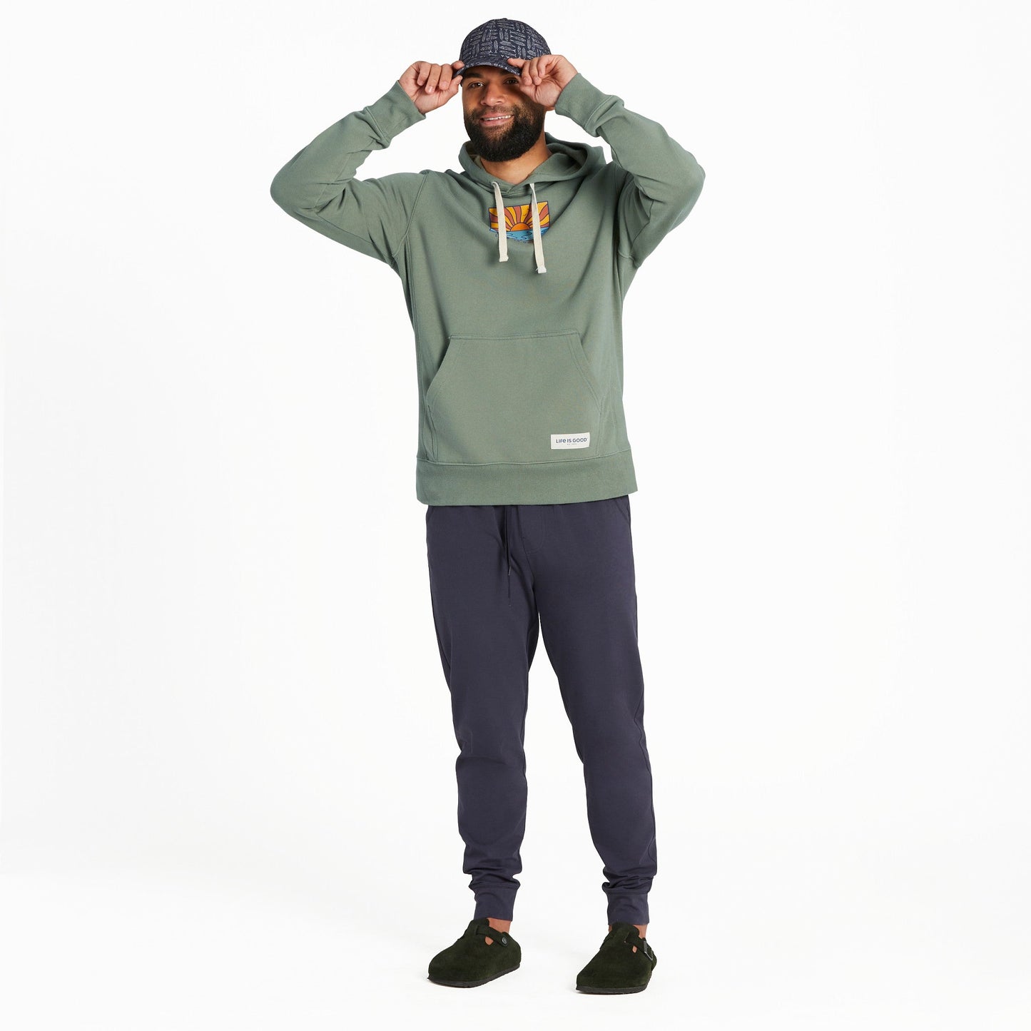 Men's Sun Ocean Icon Simply True Fleece Hoodie