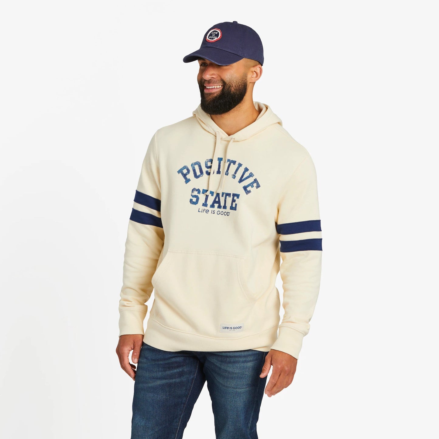 Men's Positive State Retro Simply True Fleece Hoodie