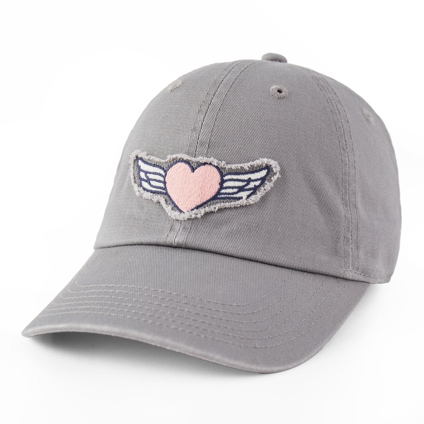 Adult Unisex Love More Heart Wings Tattered Chill Cap