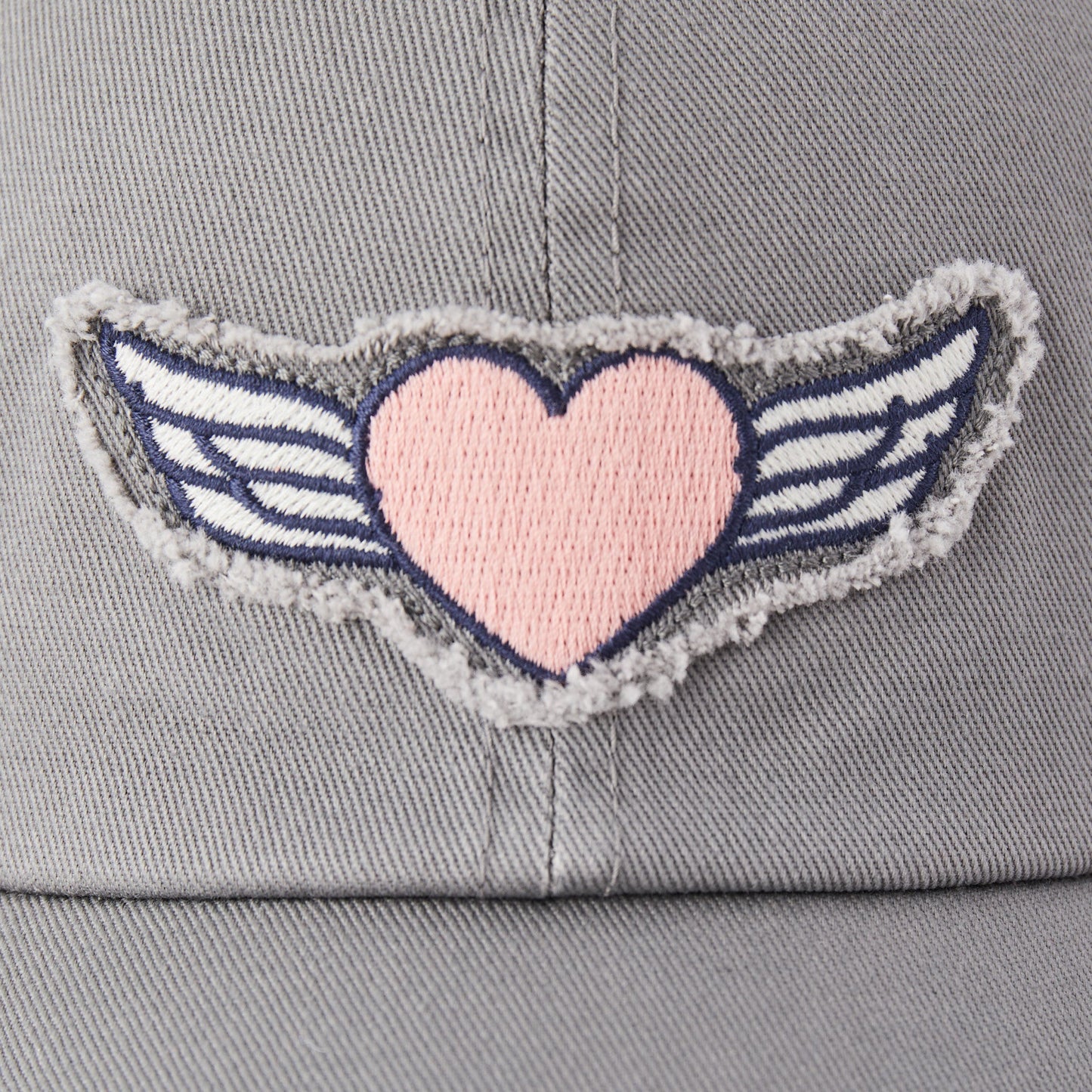 Adult Unisex Love More Heart Wings Tattered Chill Cap