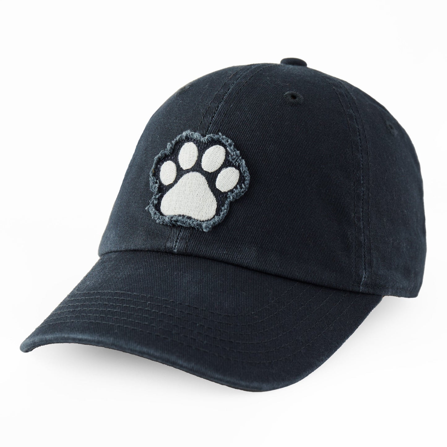 Adult Unisex Pet Paw Print Tattered Chill Cap