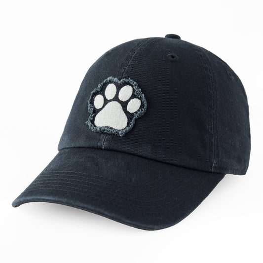 Adult Unisex Pet Paw Print Tattered Chill Cap