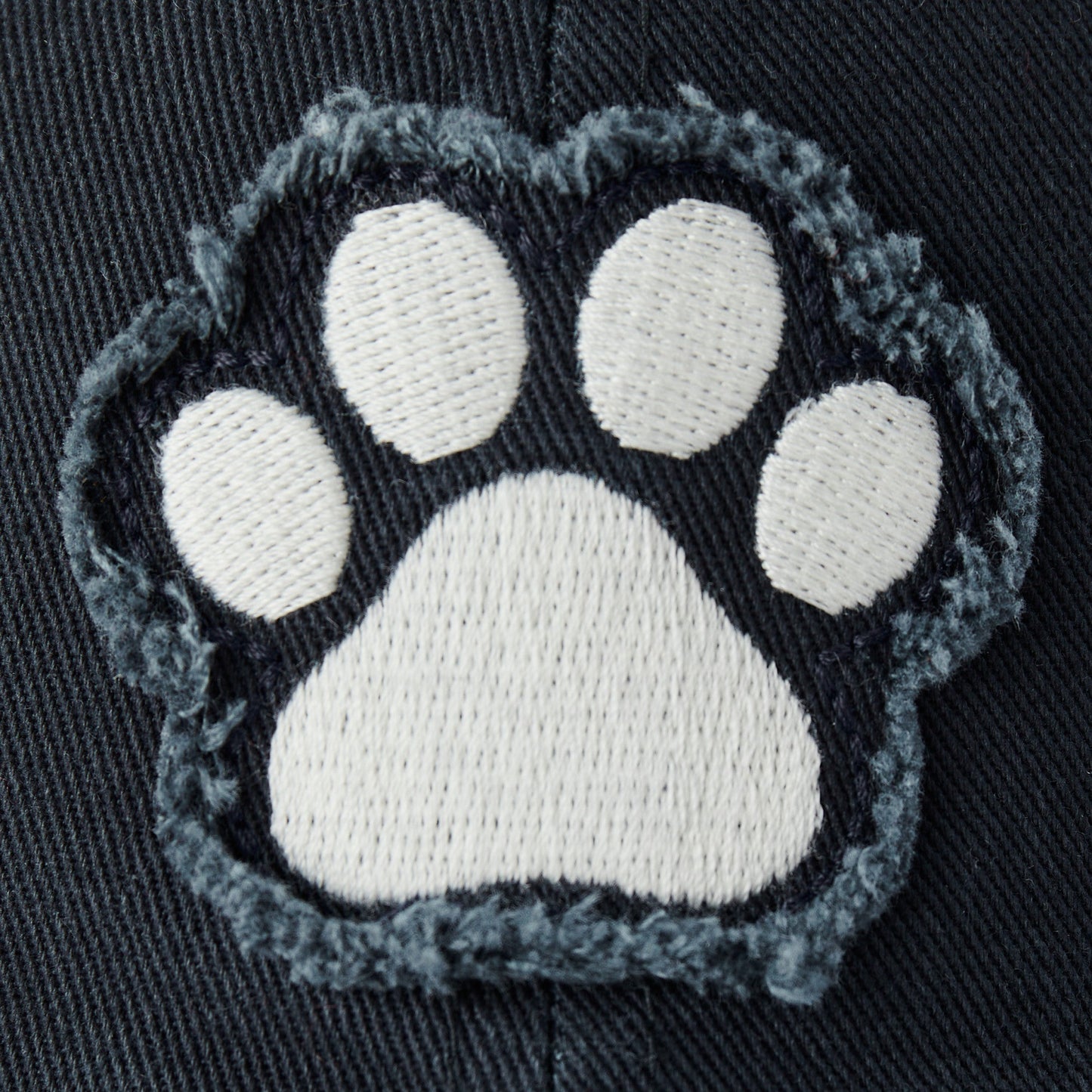 Adult Unisex Pet Paw Print Tattered Chill Cap
