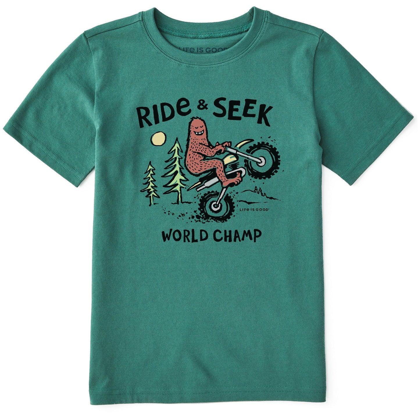 Kids Ride & Seek Big Foot Short Sleeve Crusher Tee
