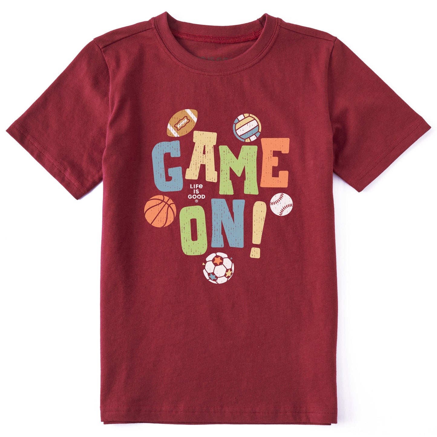 Kids Sports Game On Short Sleeve Crusher Tee