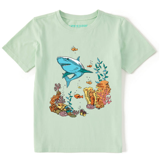 Kids Fineline Sharkscape Short Sleeve Crusher Tee
