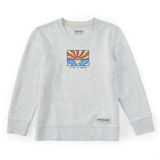 Kids Sun Ocean Icon Simply True Fleece Crew