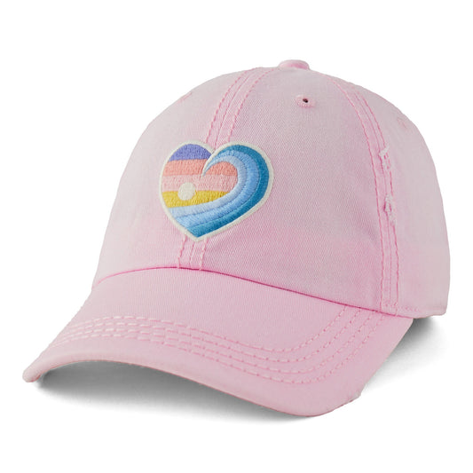 Adult Unisex Sunrise Wave Heart Sunwashed Chill Cap