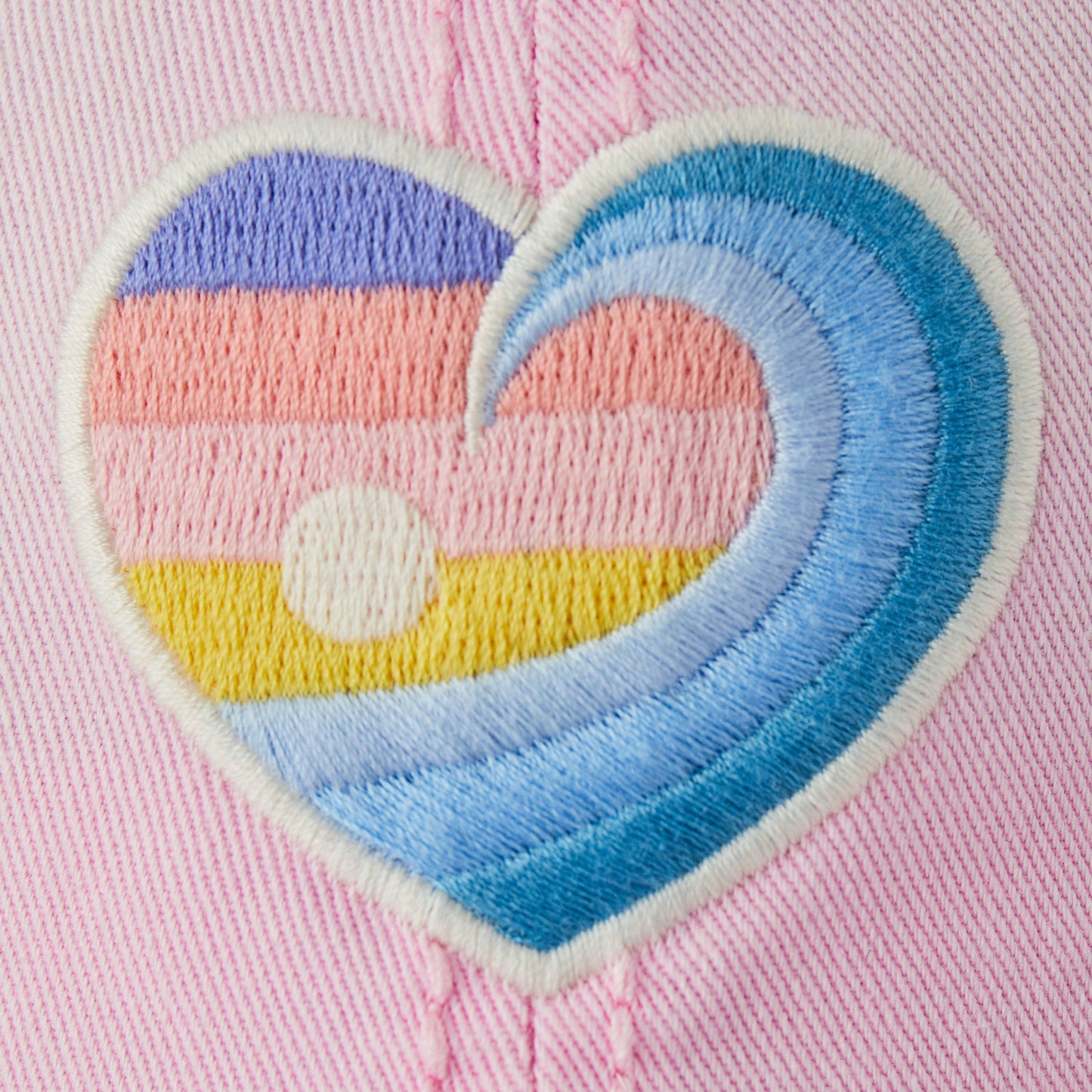 Adult Unisex Sunrise Wave Heart Sunwashed Chill Cap