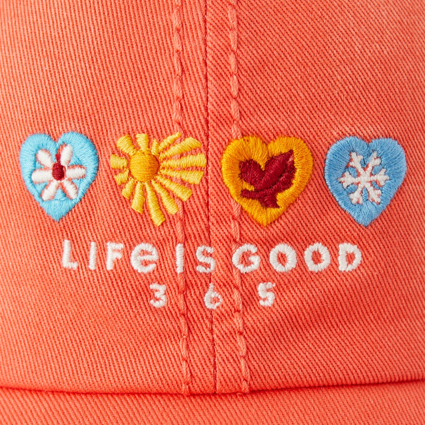 Adult Unisex 365 Hearts Sunwashed Chill Cap
