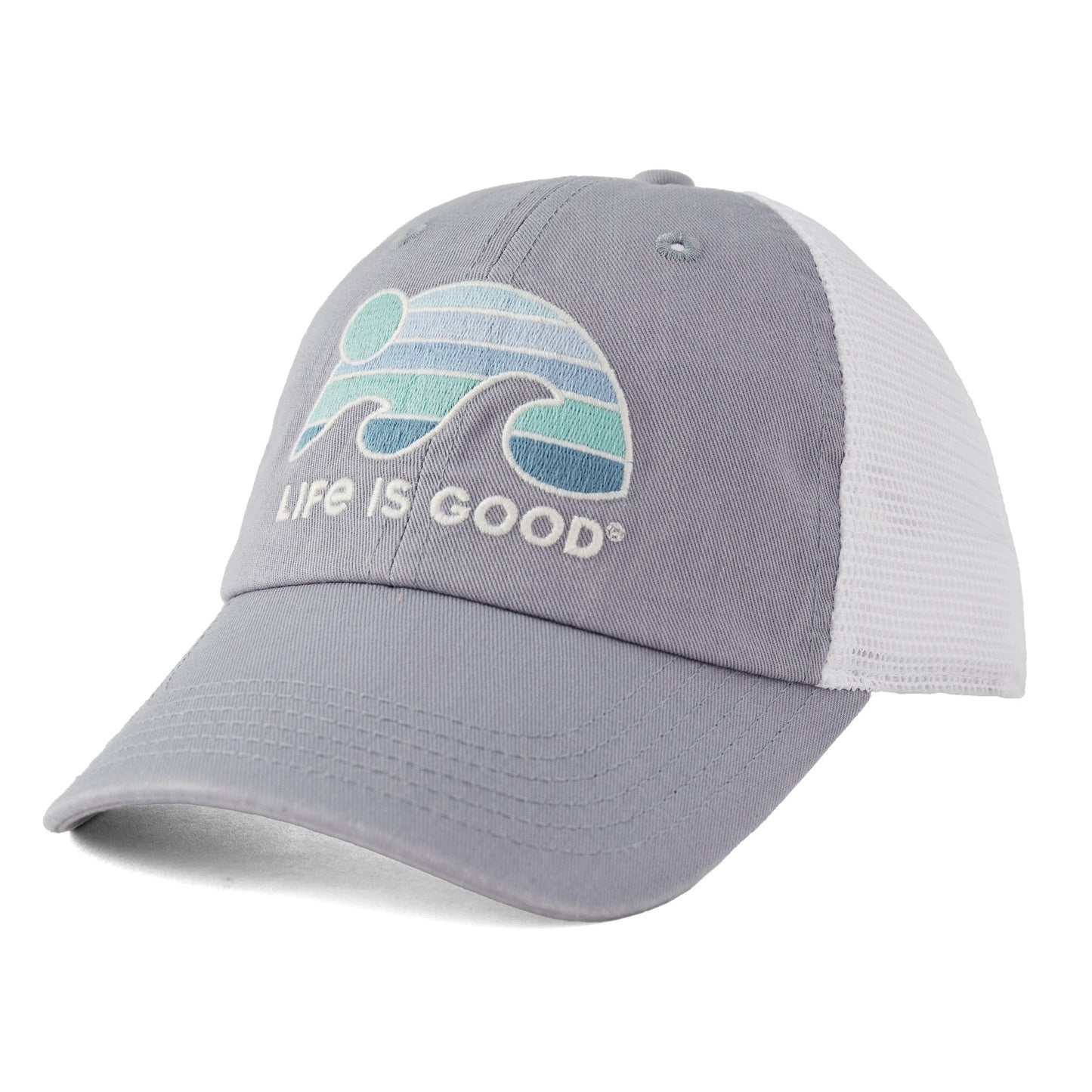 Adult Unisex Sunset Wave LIG Soft Mesh Back Cap