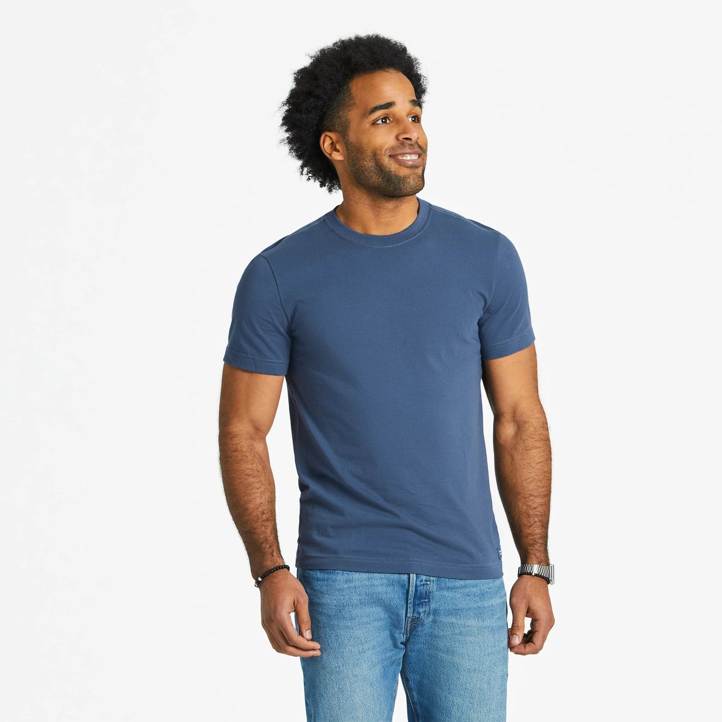 Men's Solid Short Sleeve Crusher-LITE Slim Fit Tee