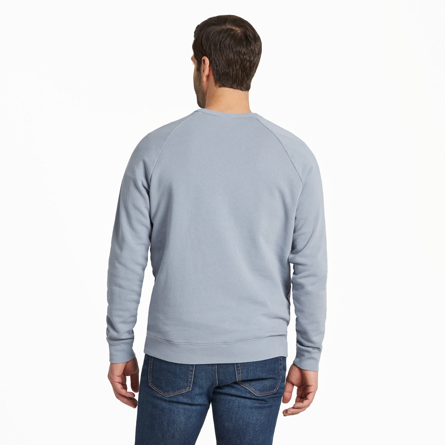 Men's Solid French Terry Crew