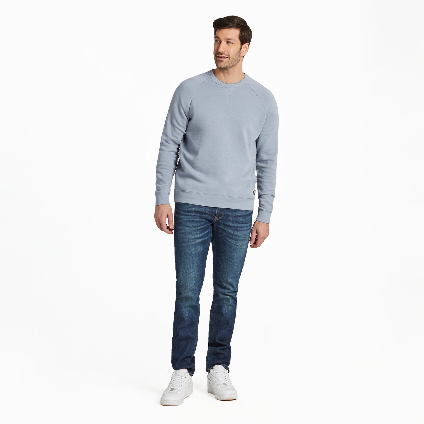 Men's Solid French Terry Crew