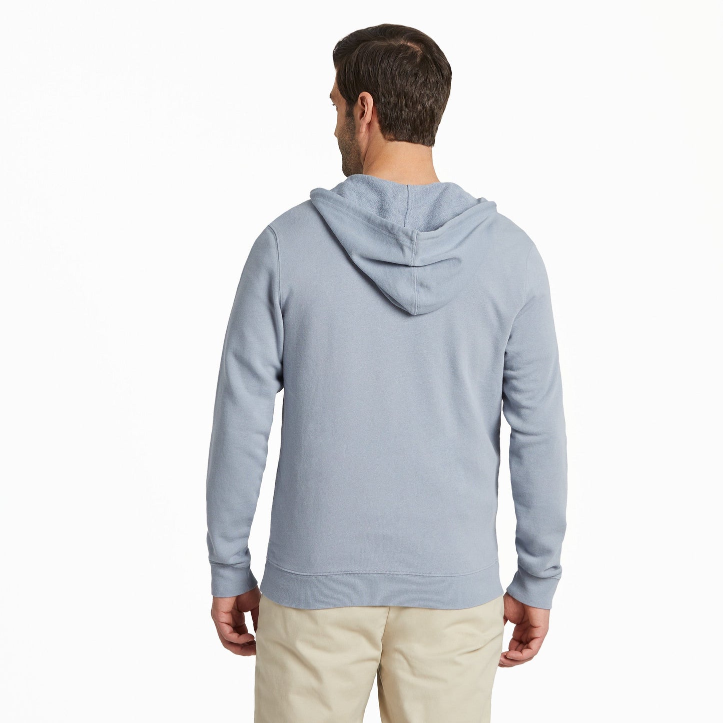Men's Solid French Terry Zip Hoodie