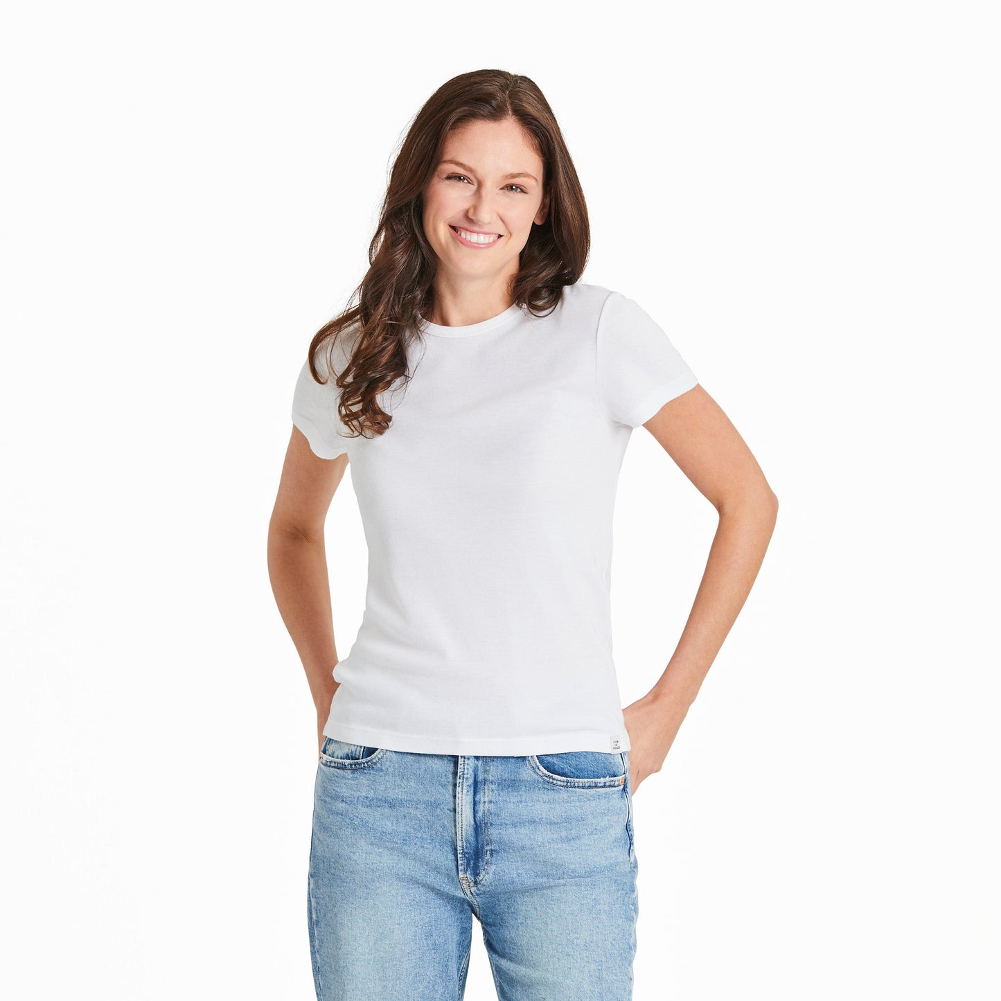 Women's Solid Modal Ribbed Tee