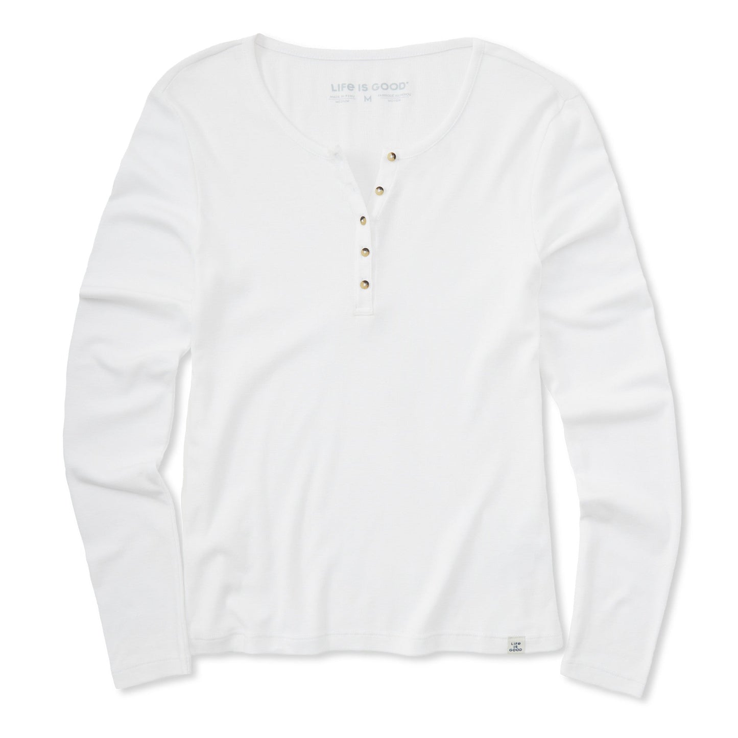 Women's Solid Modal Ribbed Henley