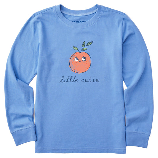 Kids Little Cutie Long Sleeve Crusher Tee