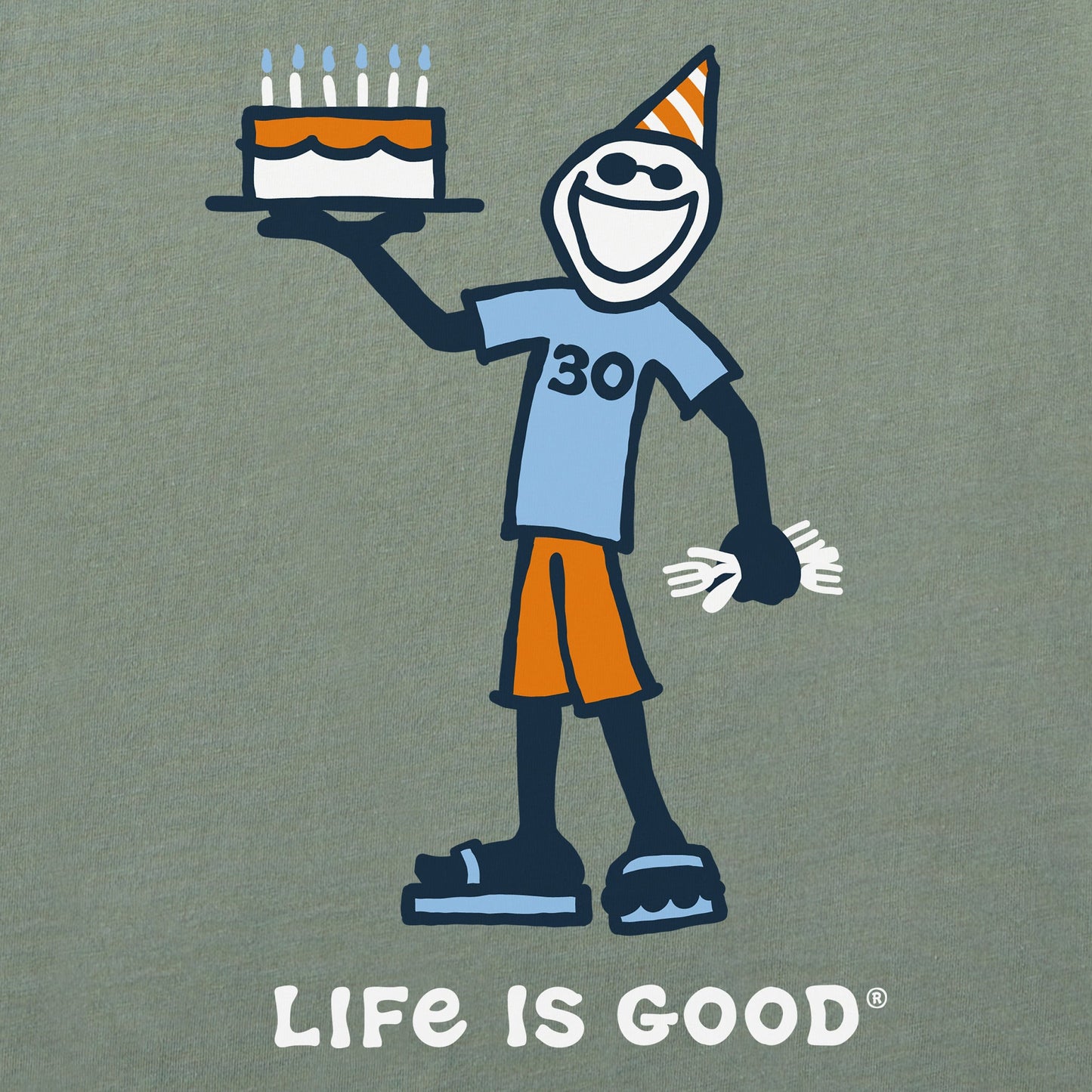 Men's Vintage Jake 30th Birthday Short Sleeve Crusher Tee