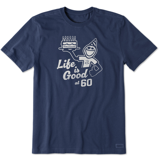 Men's Matchbook Jake 60th Birthday Short Sleeve Crusher Tee