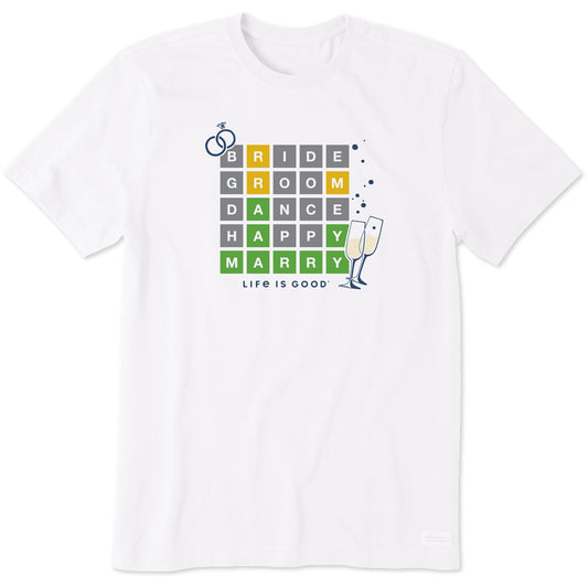 Men's Wedding Words Short Sleeve Crusher Tee