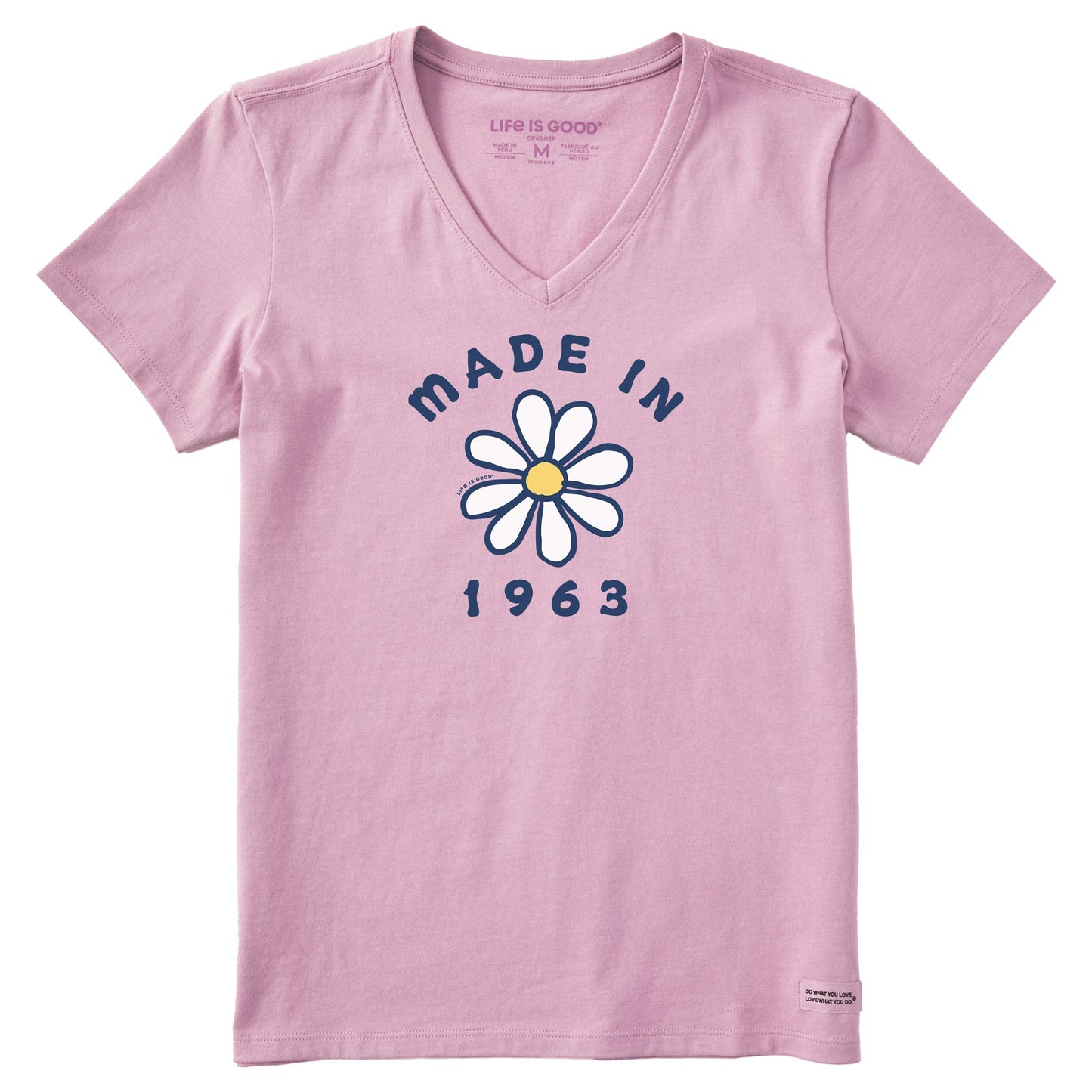 Women's Daisy Made in 1963 Short Sleeve Crusher Vee