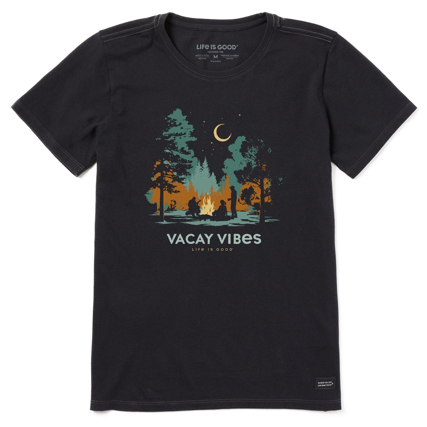 Women's Vacay Vibes Campfire Short Sleeve Crusher Tee