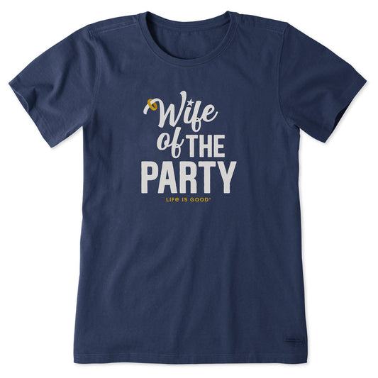 Women's Wordsmith Wife of the Party Short Sleeve Crusher Tee