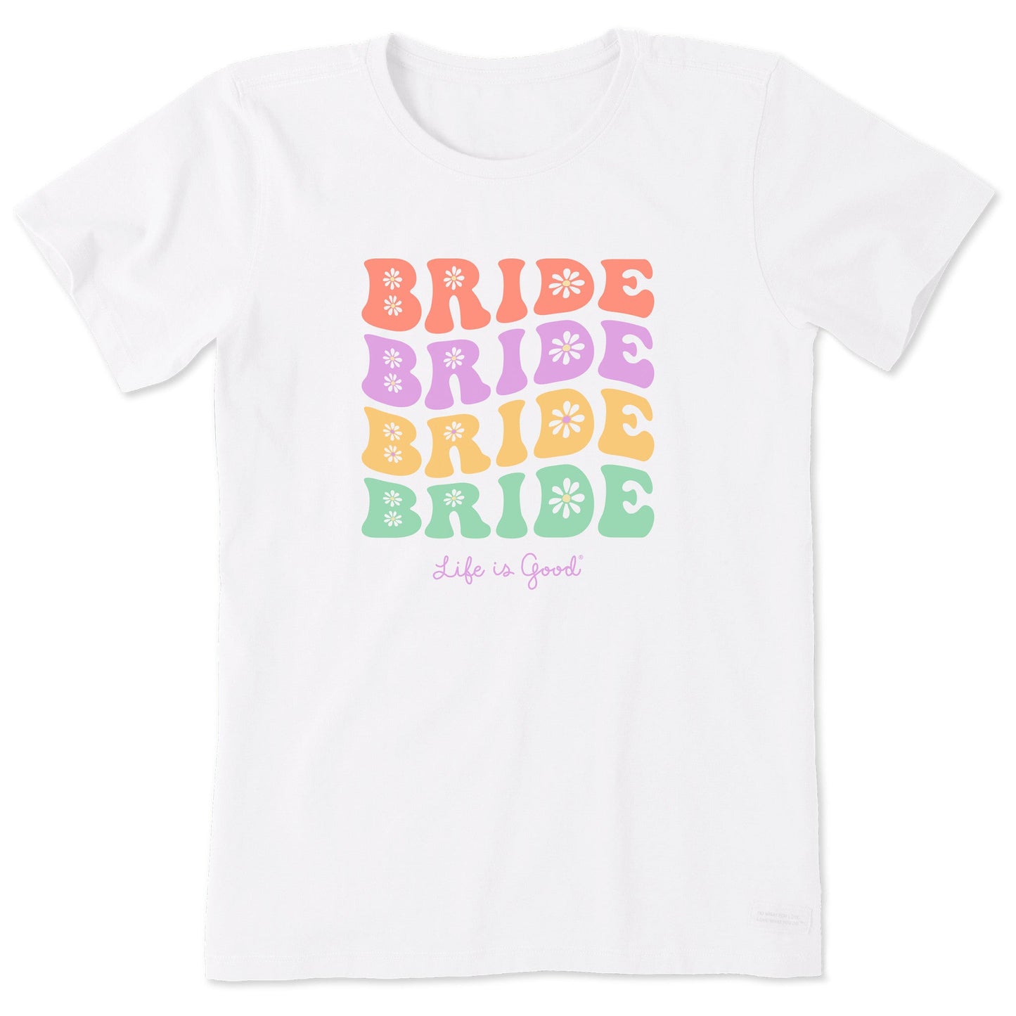 Women's Bride Daisy Short Sleeve Crusher Tee