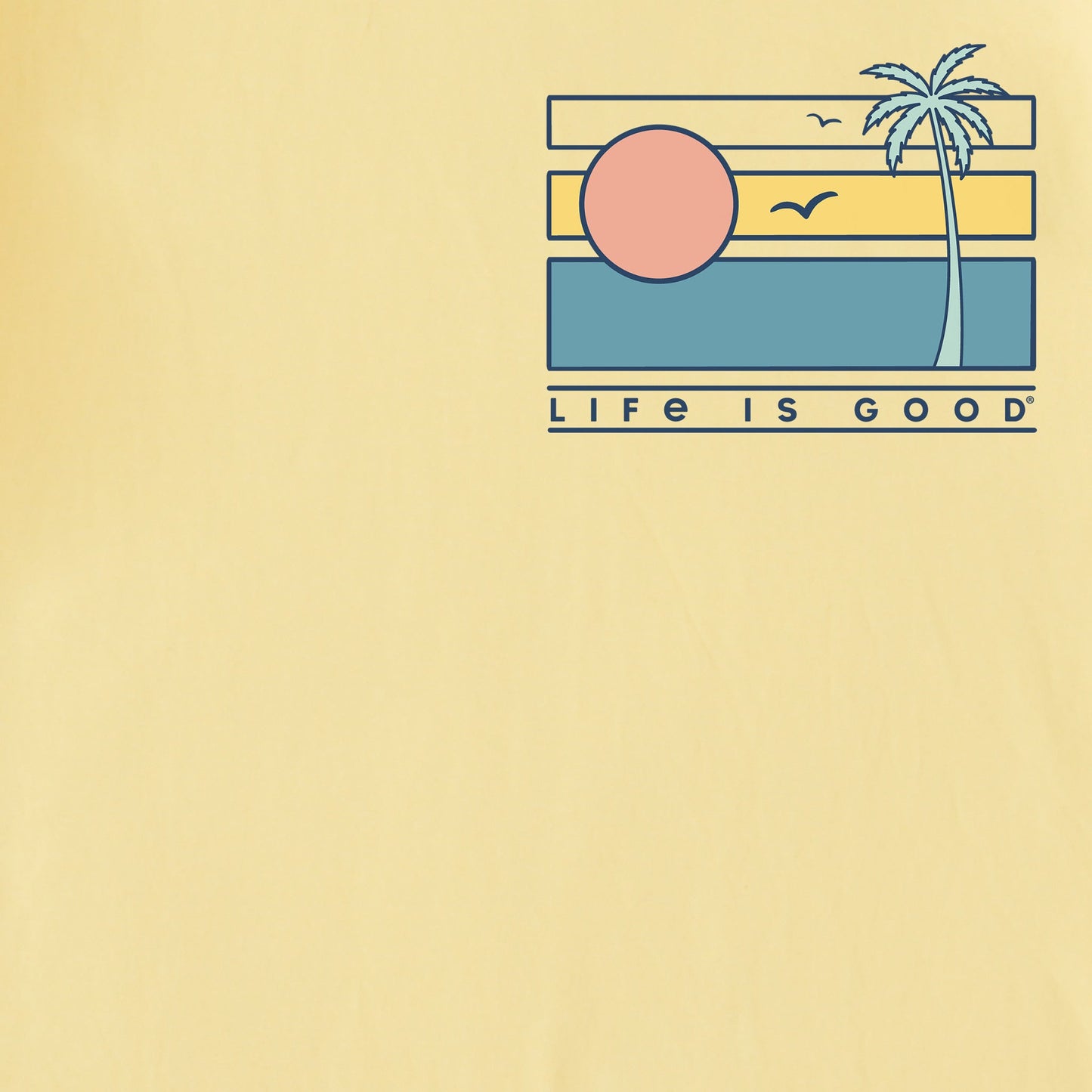 Men's Retro Beach Scene Short Sleeve Tee