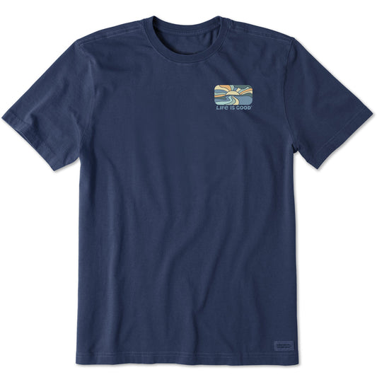 Men's Retro Sunset Scene Short Sleeve Tee