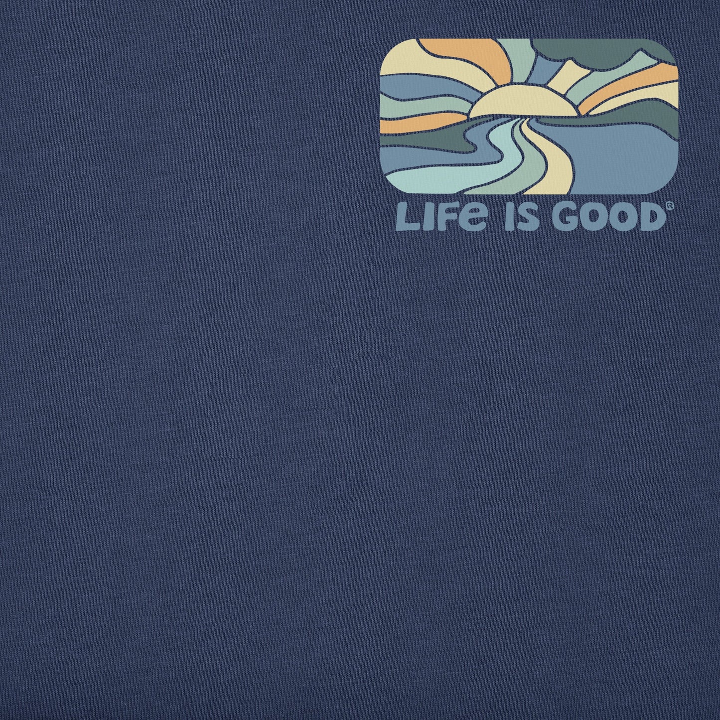 Men's Retro Sunset Scene Short Sleeve Tee