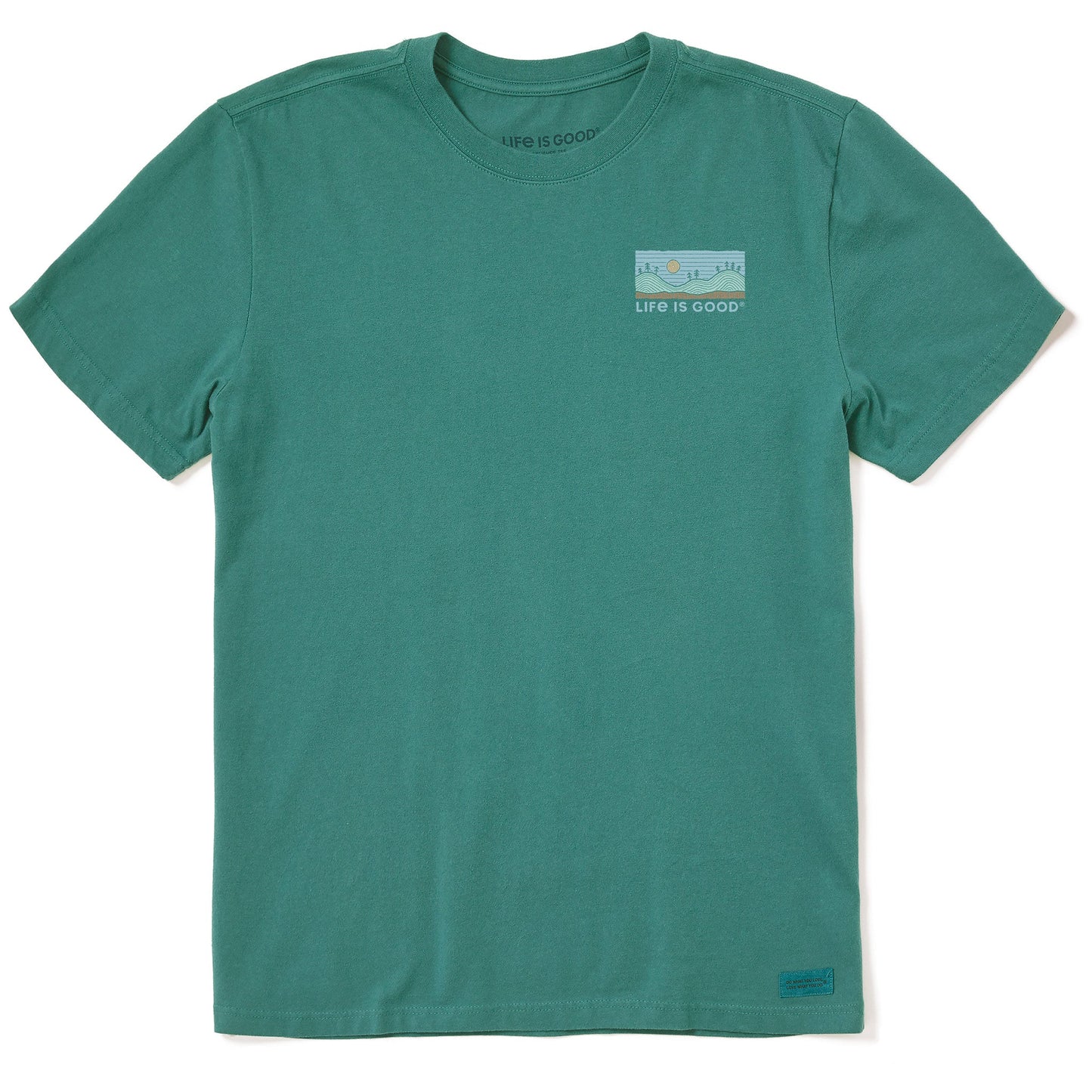 Men's Lake Scene Short Sleeve Crusher Tee
