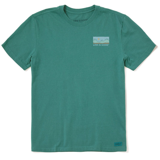 Men's Lake Scene Short Sleeve Crusher Tee