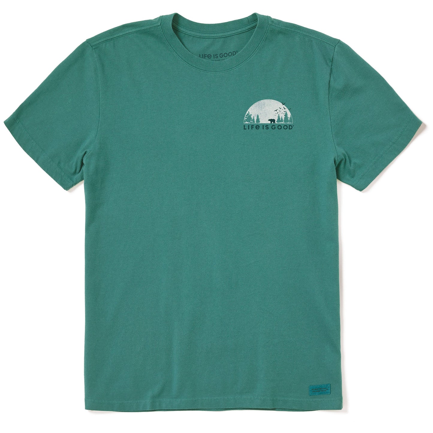 Men's Bear Forest Landscape Short Sleeve Crusher Tee