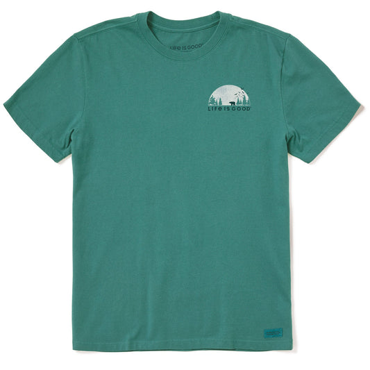 Men's Bear Forest Landscape Short Sleeve Crusher Tee