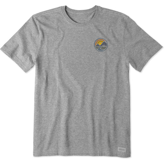 Men's Sunset Mountain Circle Short Sleeve Tee