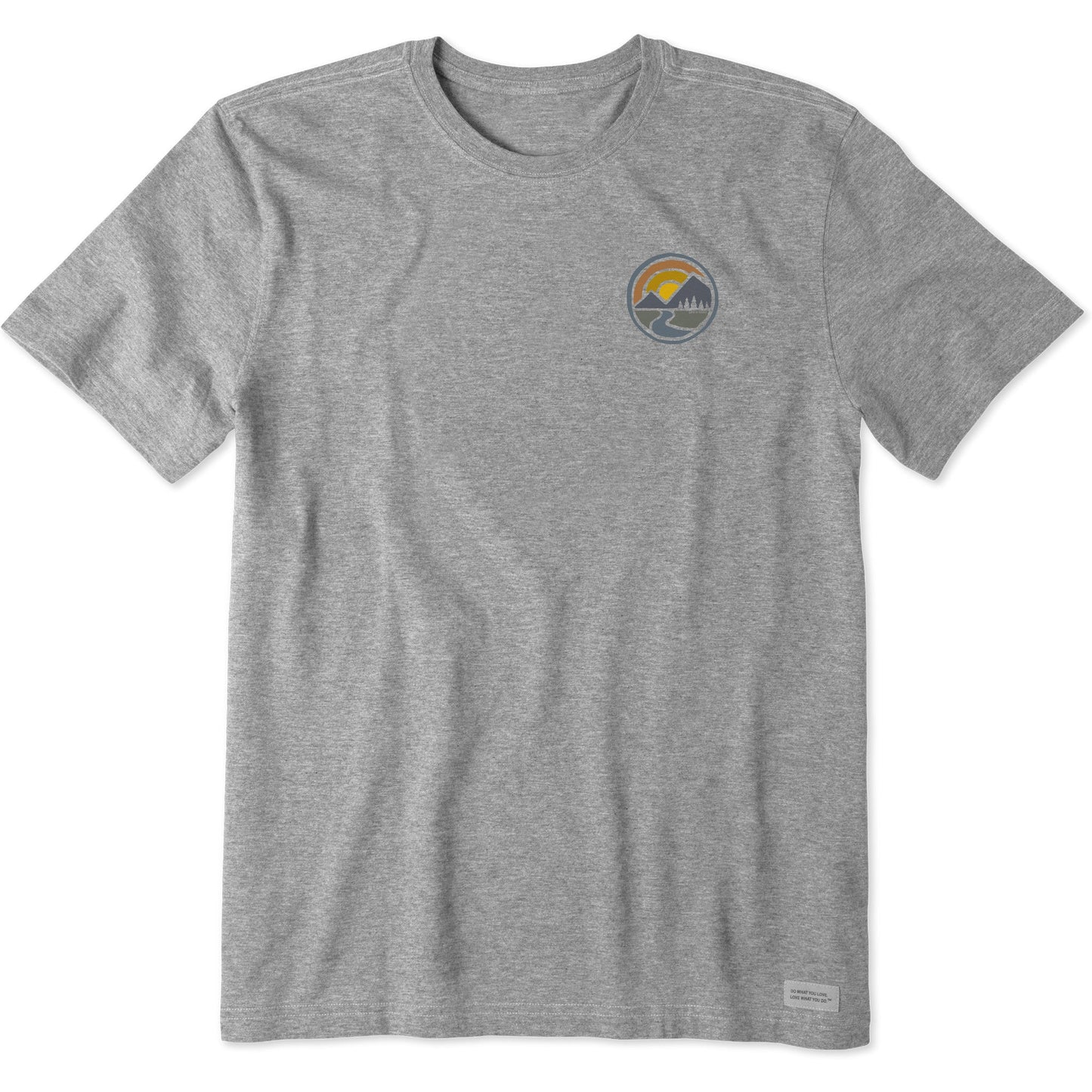 Men's Sunset Mountain Circle Short Sleeve Tee