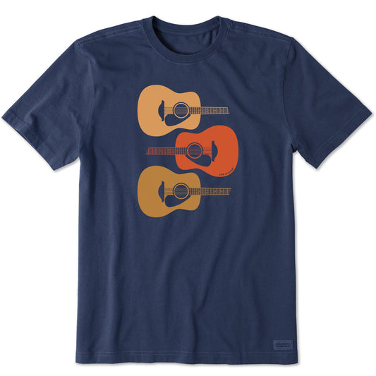 Men's 3 Acoustic Guitars Short Sleeve Tee