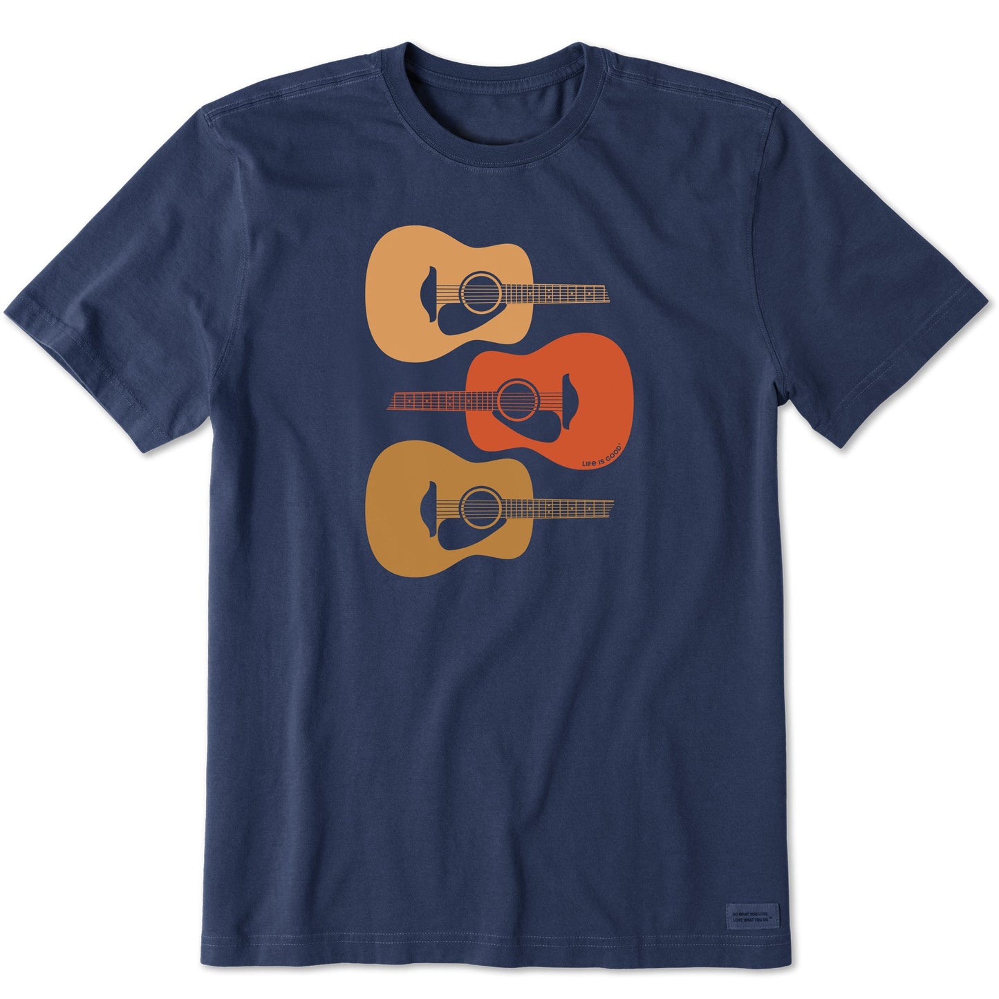 Men's 3 Acoustic Guitars Short Sleeve Tee